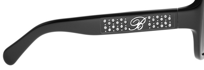 BLUMARINE. Металлический логотип и стразы на оправе из ацетата целлюлозы